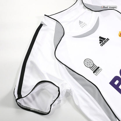 Retro SERGIO RAMOS #4 Real Madrid Mens Home Soccer Jersey 2006/07 White