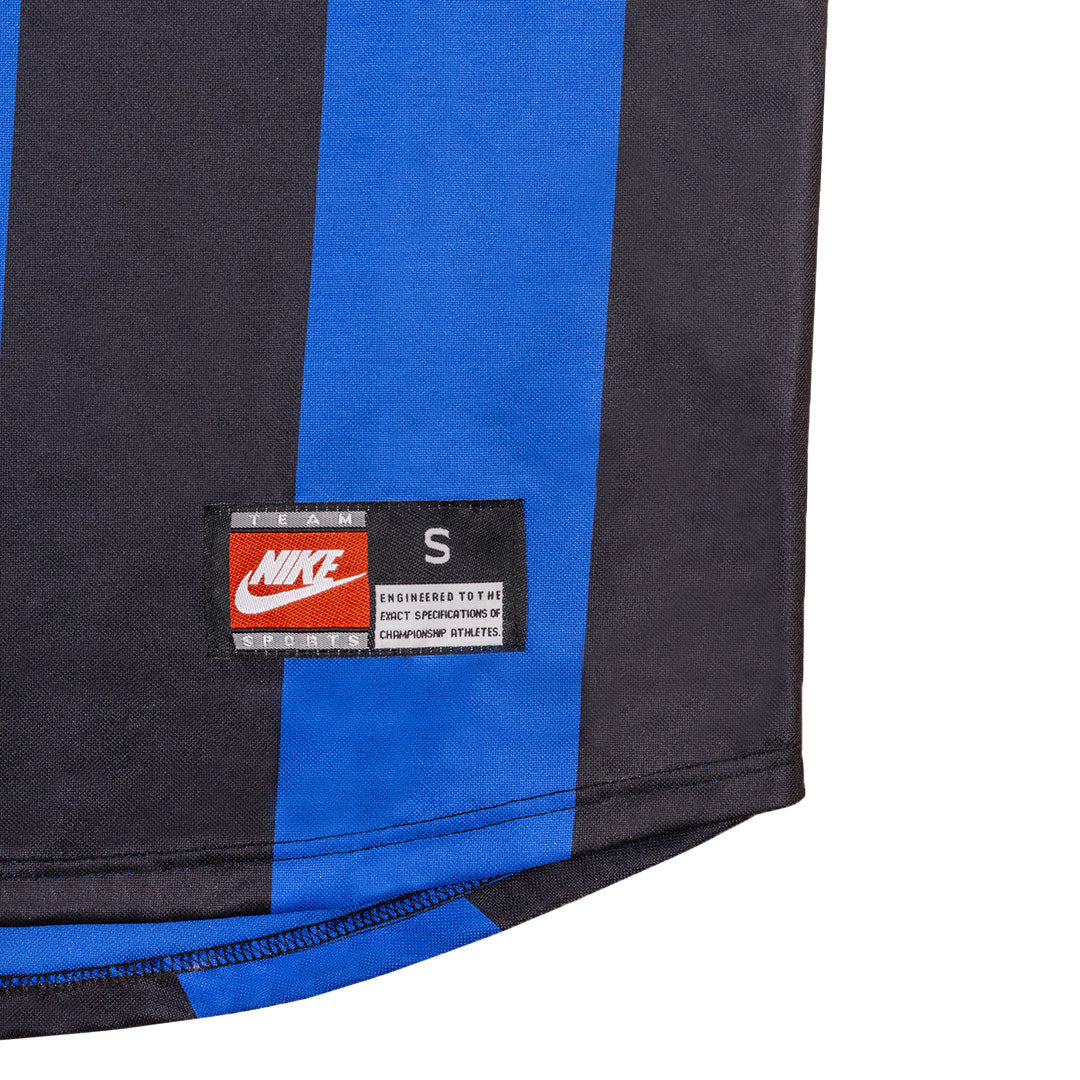 Retro BAGGIO #10 Inter Milan Mens Home Soccer Jersey 1999/00 Blue&Black