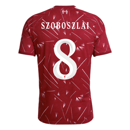 Liverpool Home Soccer Jersey 2026/27 – SZOBOSZLAI #8 – UCL
