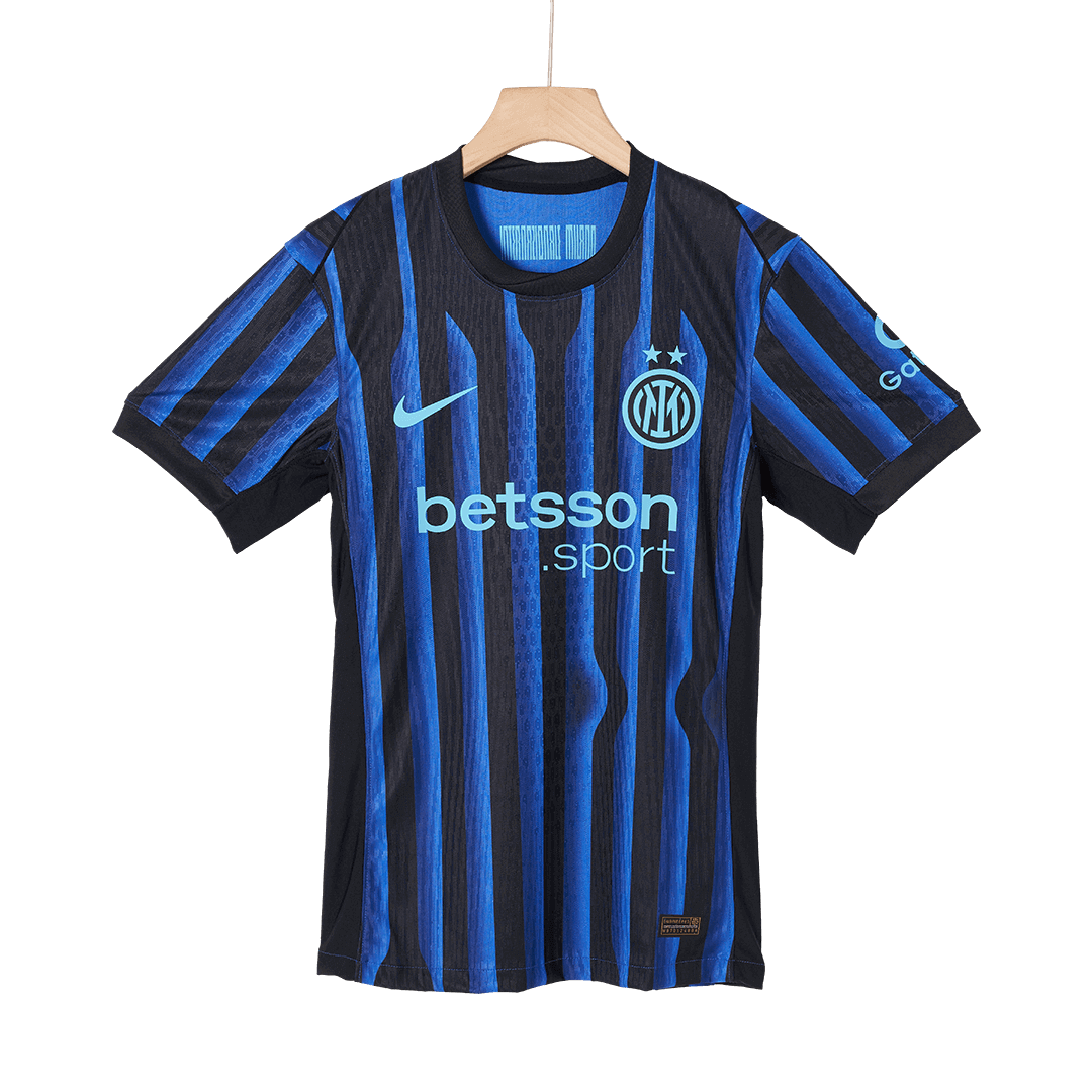 THURAM #9 Inter Milan Mens Home Soccer Jersey 2025/26 Blue&Black - Player Version