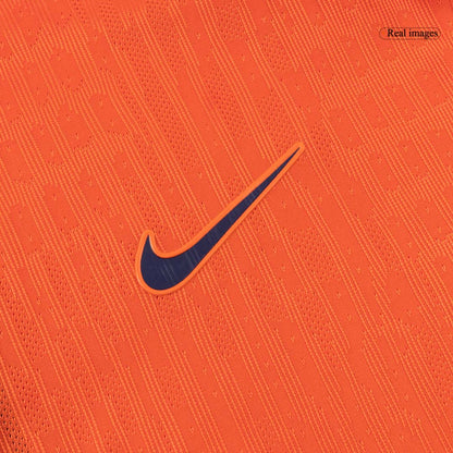 VIRGIL #4 Netherlands Mens Home Soccer Jersey World Cup 2026 Orange - Player Version