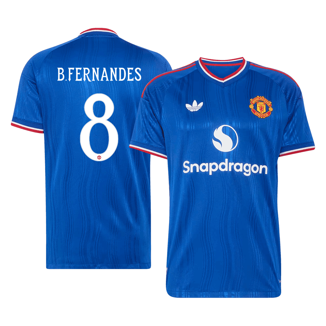 Manchester United Away Soccer Jersey 2026/27 – B. FERNANDES #8 – UCL (Player Version)