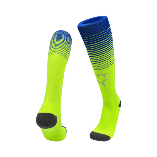 Manchester City Kids Third Away Soccer Socks 2025/26 Green [PREMIUM]