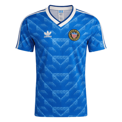 Retro USA Mens Away Soccer Jersey 1988 Blue