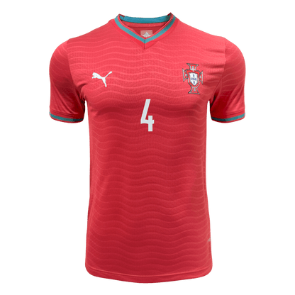 RÚBEN DIAS #4 Portugal Mens Home Soccer Jersey World Cup 2026 Red - Player Version