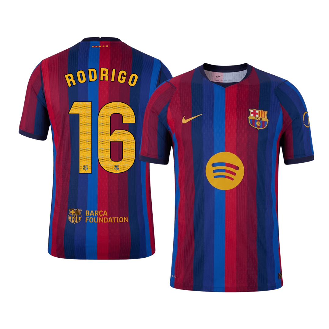 Barcelona Home Soccer Jersey 2026/27 – RODRIGO #16 (Player Version)