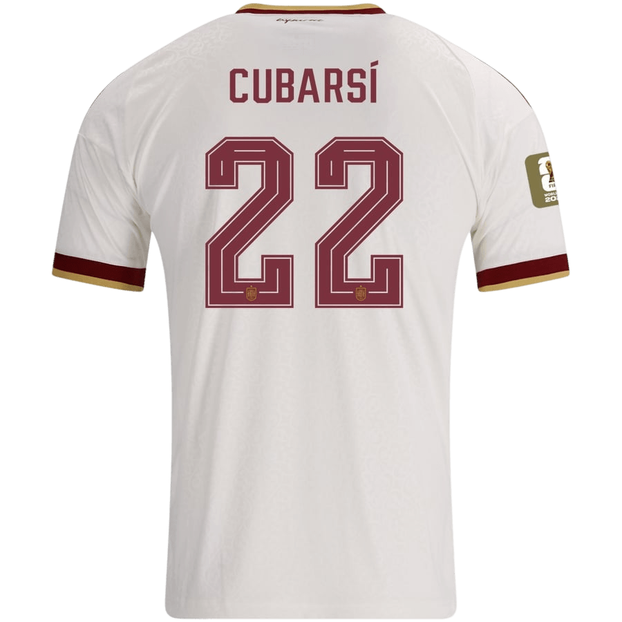 [Champion Edition] Spain Away Soccer Jersey World Cup 2026 – CUBARSÍ #22