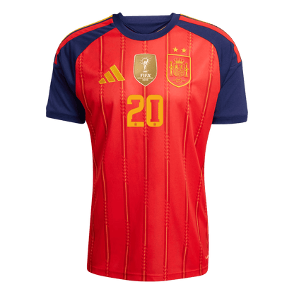 [Champion Edition] Spain Home Soccer Jersey World Cup 2026 – PEDRI #20