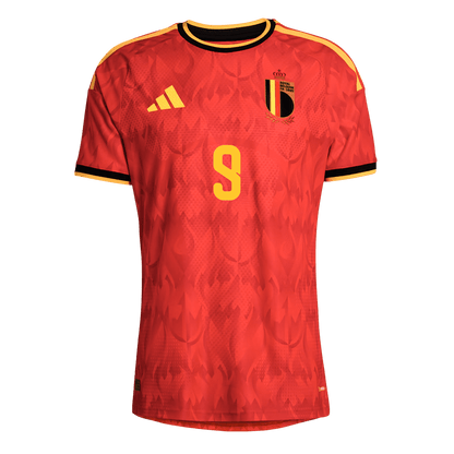 LUKAKU #9 Belgium Mens Home Soccer Jersey World Cup 2026 Red - Player Version