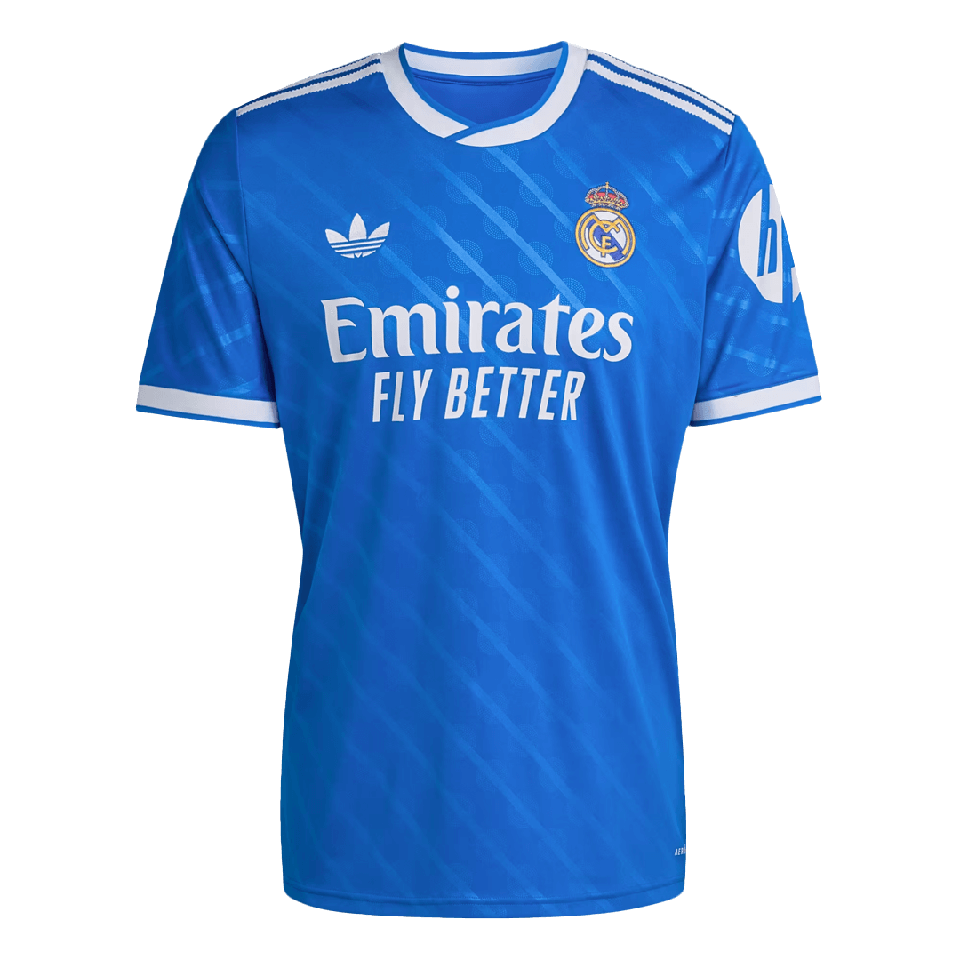 MBAPPÉ #10 Real Madrid Mens Third Away Soccer Jersey 2025/26 Blue