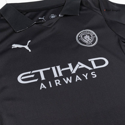 Manchester City Kids Away Soccer Kit 2025/26 Black