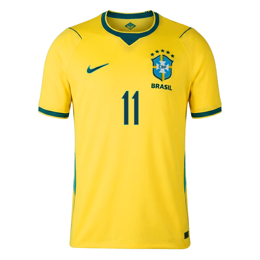 RAPHINHA #11 Brazil Mens Home Soccer Jersey World Cup 2026 Yellow [PREMIUM]