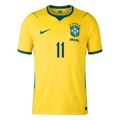 RAPHINHA #11 Brazil Mens Home Soccer Jersey World Cup 2026 Yellow [PREMIUM]
