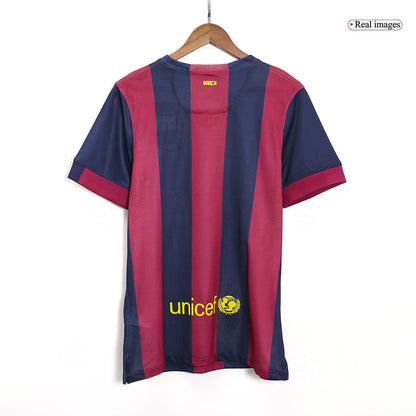 Retro NEYMAR JR #11 Barcelona Mens Home Soccer Jersey 2014/15 Red&Blue