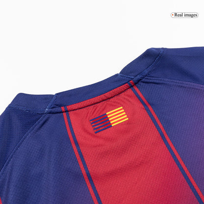 RAPHINHA #11 Barcelona Mens Home Soccer Jersey UCL 2025/26 Red&Blue [PREMIUM]