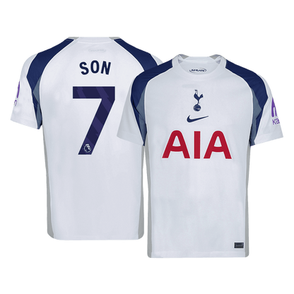 SON #7 Tottenham Hotspur Mens Home Soccer Jersey 2025/26 White