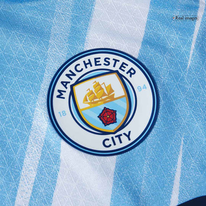RODRIGO #16 Manchester City Mens Home Soccer Jersey World Cup 2025/26 Blue - Player Version