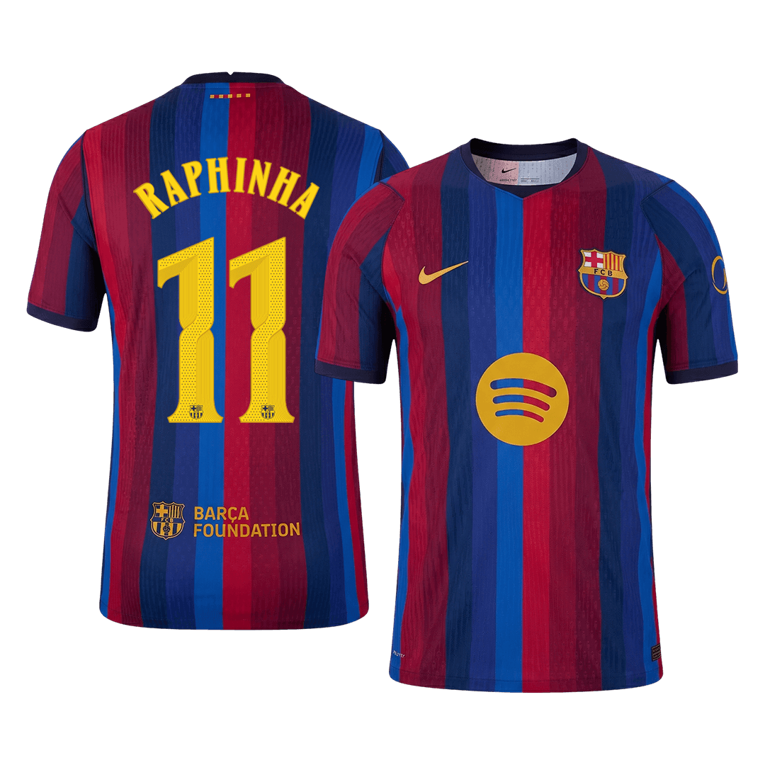 Barcelona Home Soccer Jersey 2026/27 – RAPHINHA #11 – UCL (Player Version)