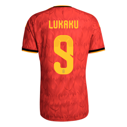 LUKAKU #9 Belgium Mens Home Soccer Jersey World Cup 2026 Red - Player Version