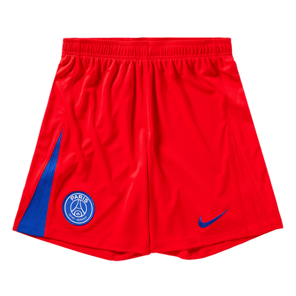 PSG Mens Third Away Soccer Shorts 2025/26 Red