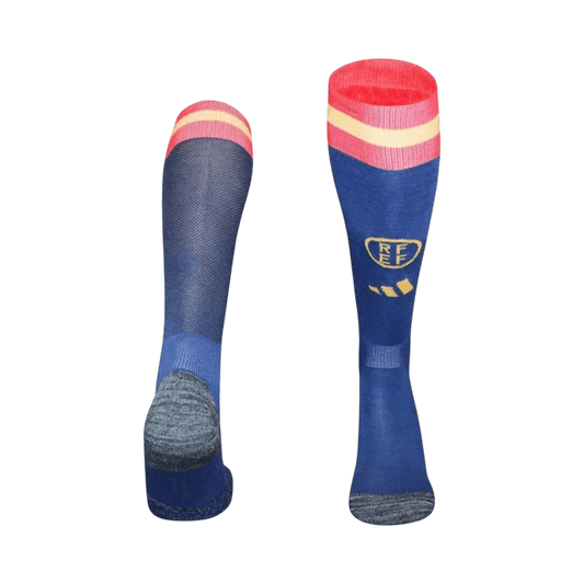 Spain Mens Home Soccer Socks World Cup 2026 Blue [PREMIUM]