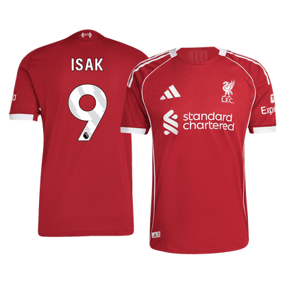 ISAK #9 Liverpool Mens Home Soccer Jersey 2025/26 Red - Player Version