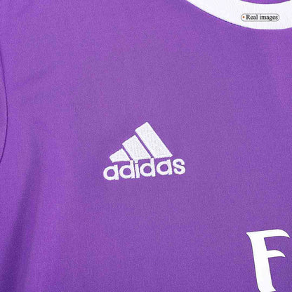 Retro RONALDO #7 Real Madrid Mens Away Long Sleeve Soccer Jersey 2016/17 Purple