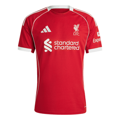 M.SALAH #11 Liverpool Mens Home Soccer Jersey 2025/26 Red