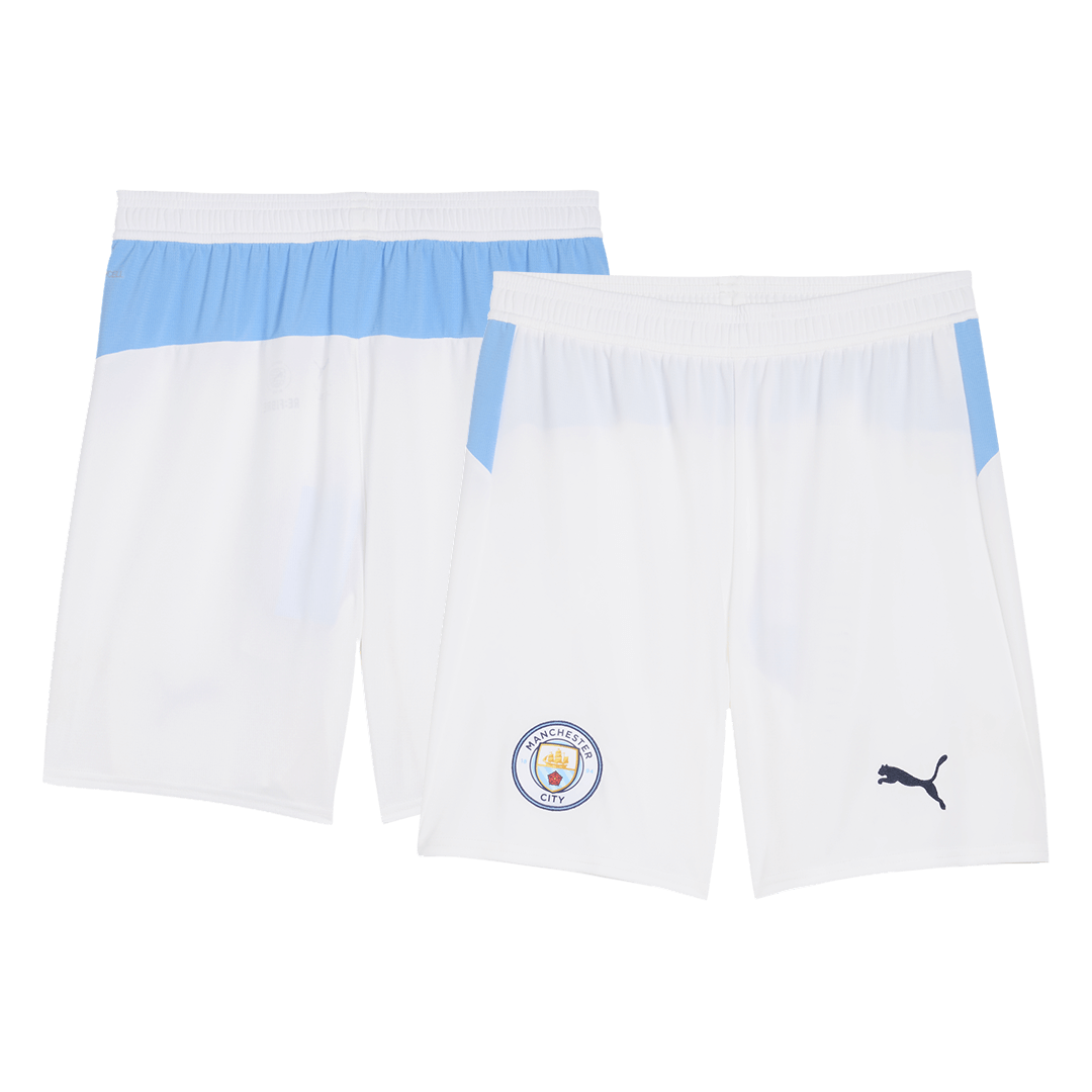 Manchester City Mens Home Soccer Shorts 2025/26 White