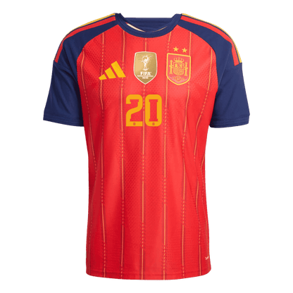 [Champion Edition] Spain Home Soccer Jersey World Cup 2026 – PEDRI #20 (Player Version)