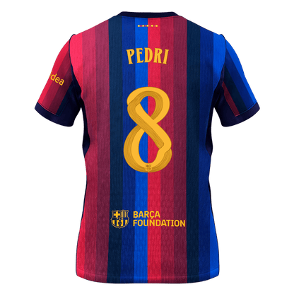 Barcelona Home Soccer Jersey 2026/27 – PEDRI #8 – UCL