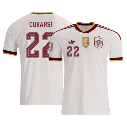 [Champion Edition] Spain Away Soccer Jersey World Cup 2026 – CUBARSÍ #22 (Player Version)
