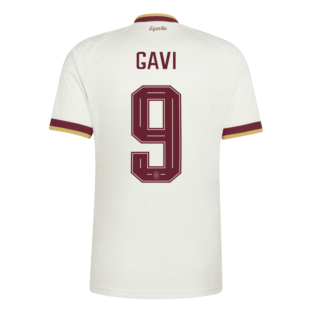[Champion Edition] Spain Away Soccer Jersey World Cup 2026 – GAVI #9