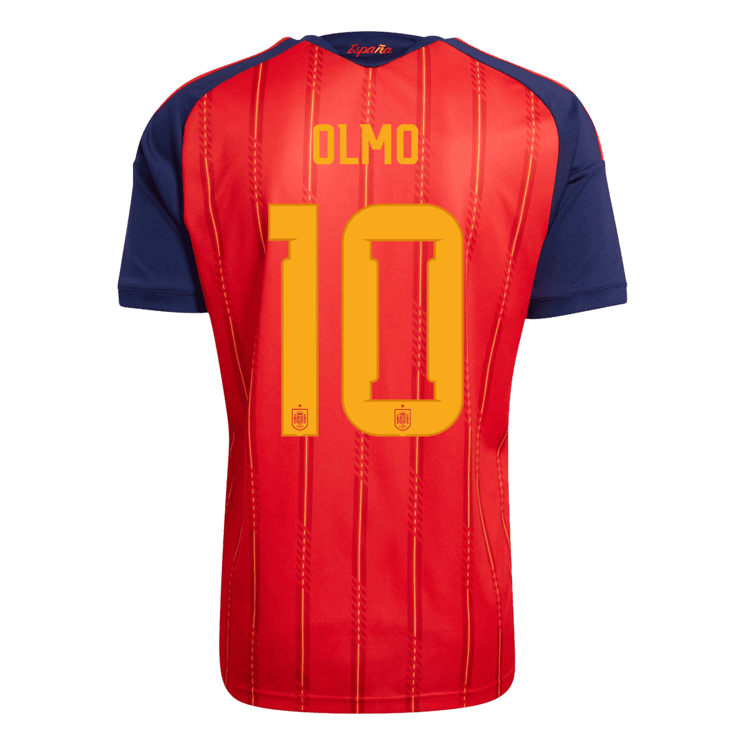 [Champion Edition] Spain Home Soccer Jersey World Cup 2026 – OLMO #10
