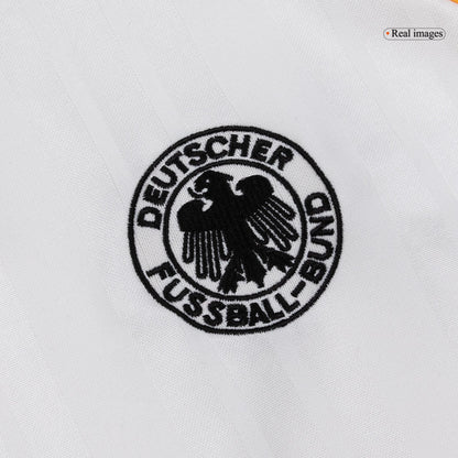 Retro Germany Mens Home Soccer Jersey 1992 White