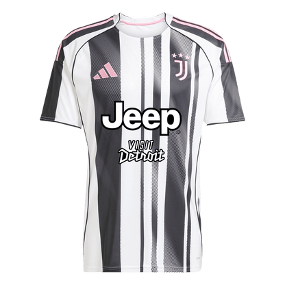 Juventus Mens Home Soccer Jersey 2025/26 Black&White