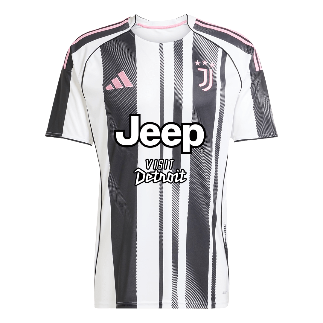Juventus Mens Home Soccer Kit 2025/26 Black&White
