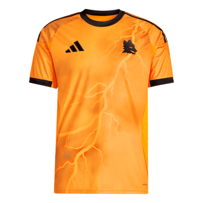 DYBALA #21 Roma Mens Away Soccer Jersey 2025/26 Orange